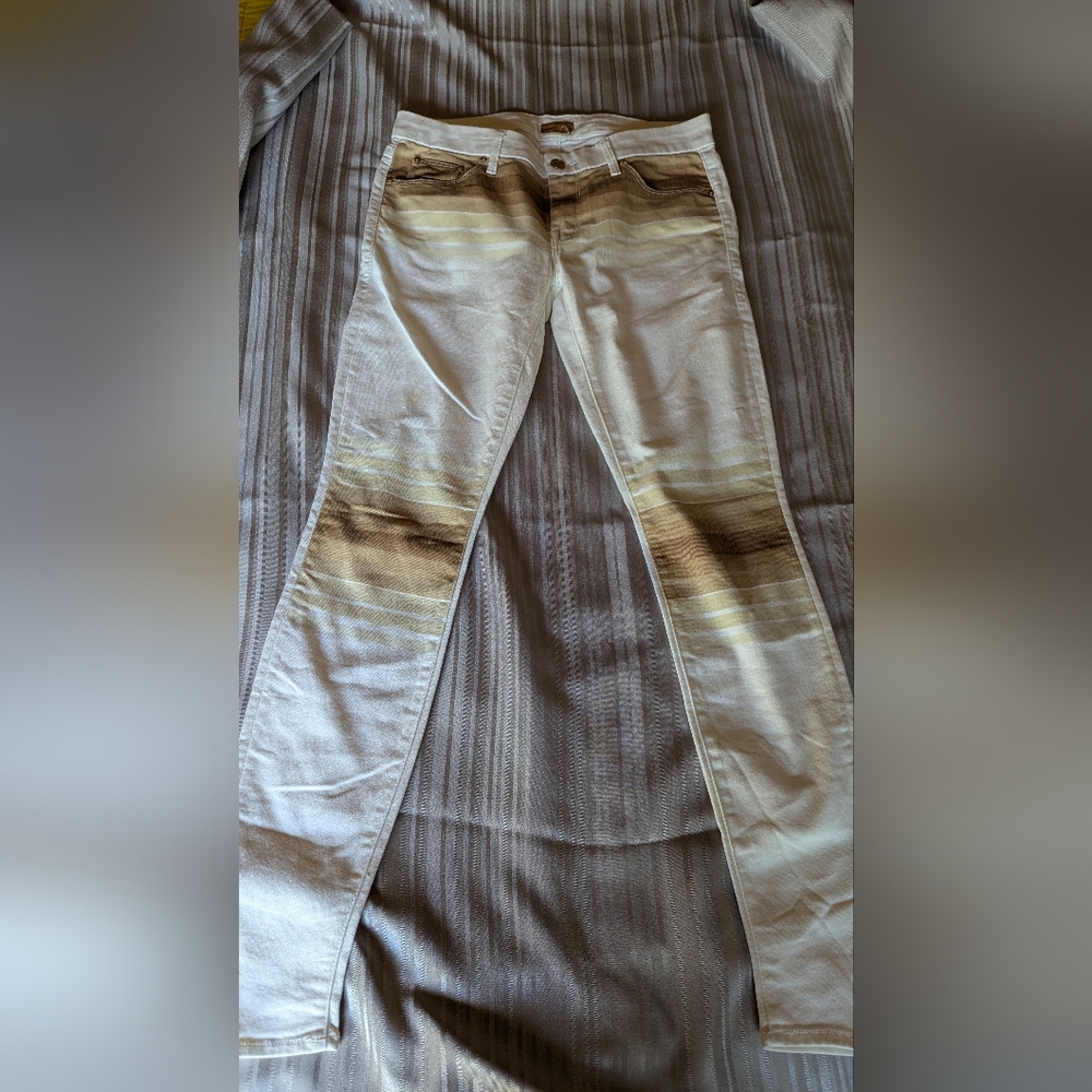 Mother The Looker White Jeans Size 28